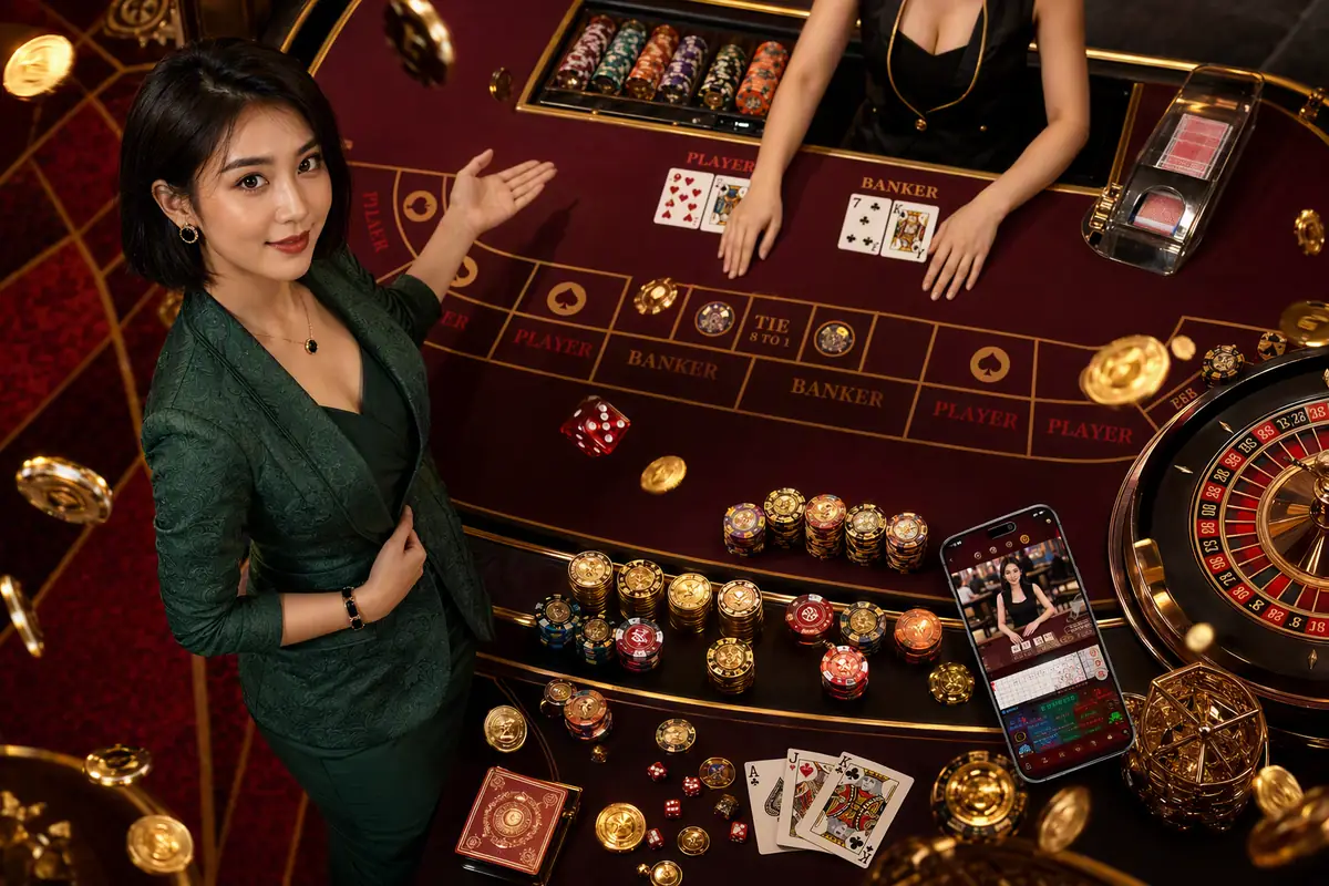 mrat88 Casino dealer langsung suasana meja